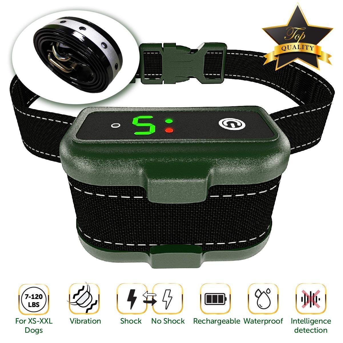 TBI Pro [Newest 2019] Rechargeable Bark Collar