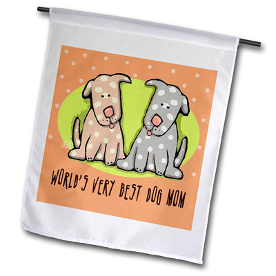 World's Best Dog Mom Garden Flag