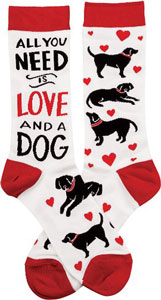 Love and Dog Socks